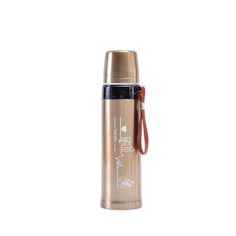 GZYSL 750ml Double Wall Bullet Shape Travel Thermos Stainless Steel Vacuum Flask Outdoor Insulated Vacuum Sports Bottles