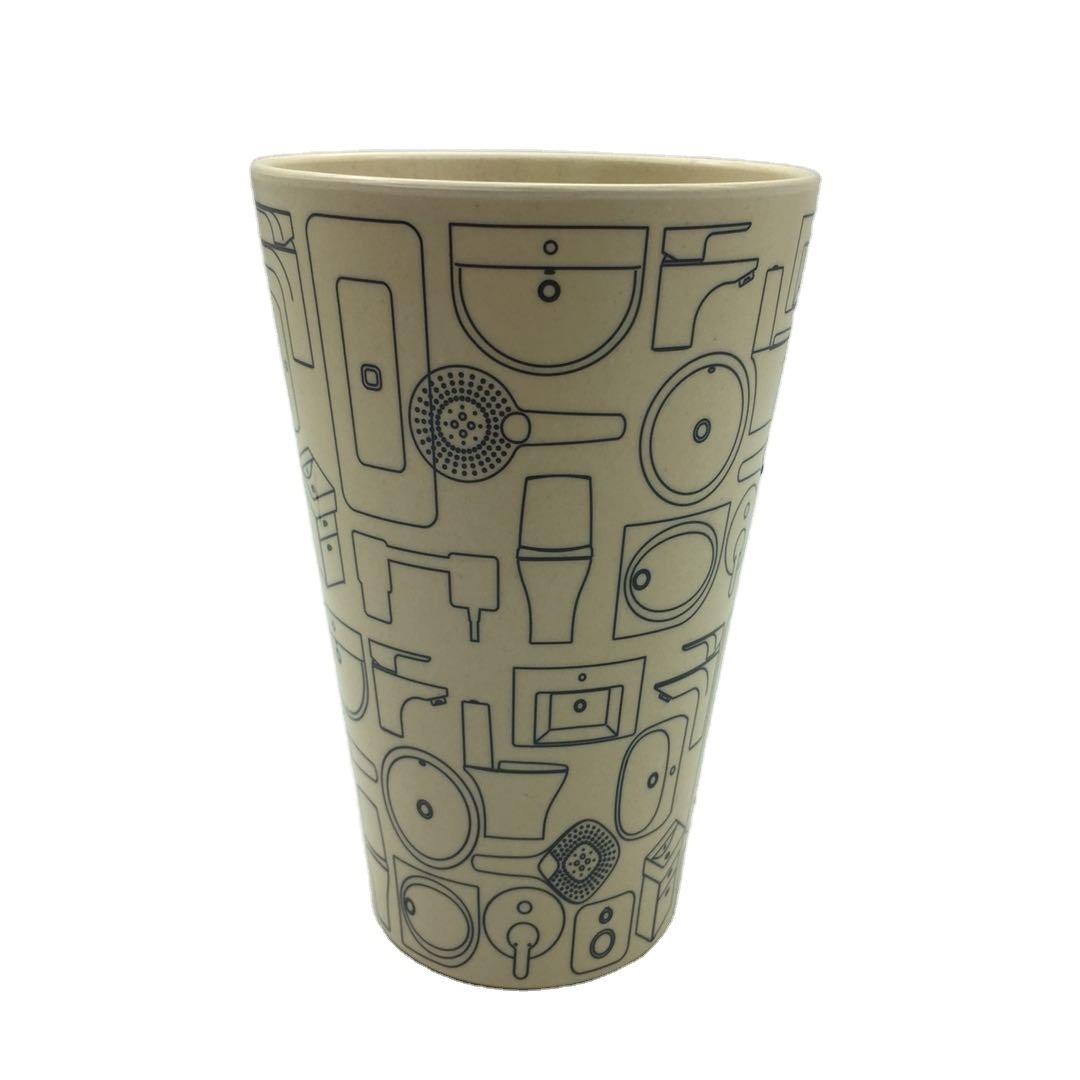 Bamboo Fiber Eco-friendly Reusable Mugs Free Travel Coffee Cup for Office and Home