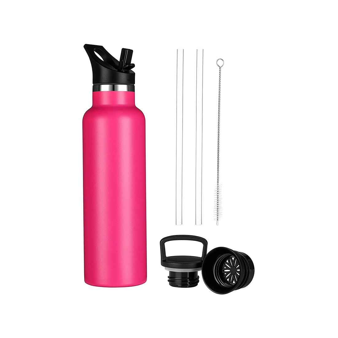 Quality Thermos Insulated Flask Bottle Wholesale Pink Metal Stainless Steel 32oz Vacuum Insulated Sport Water Flask Bottle