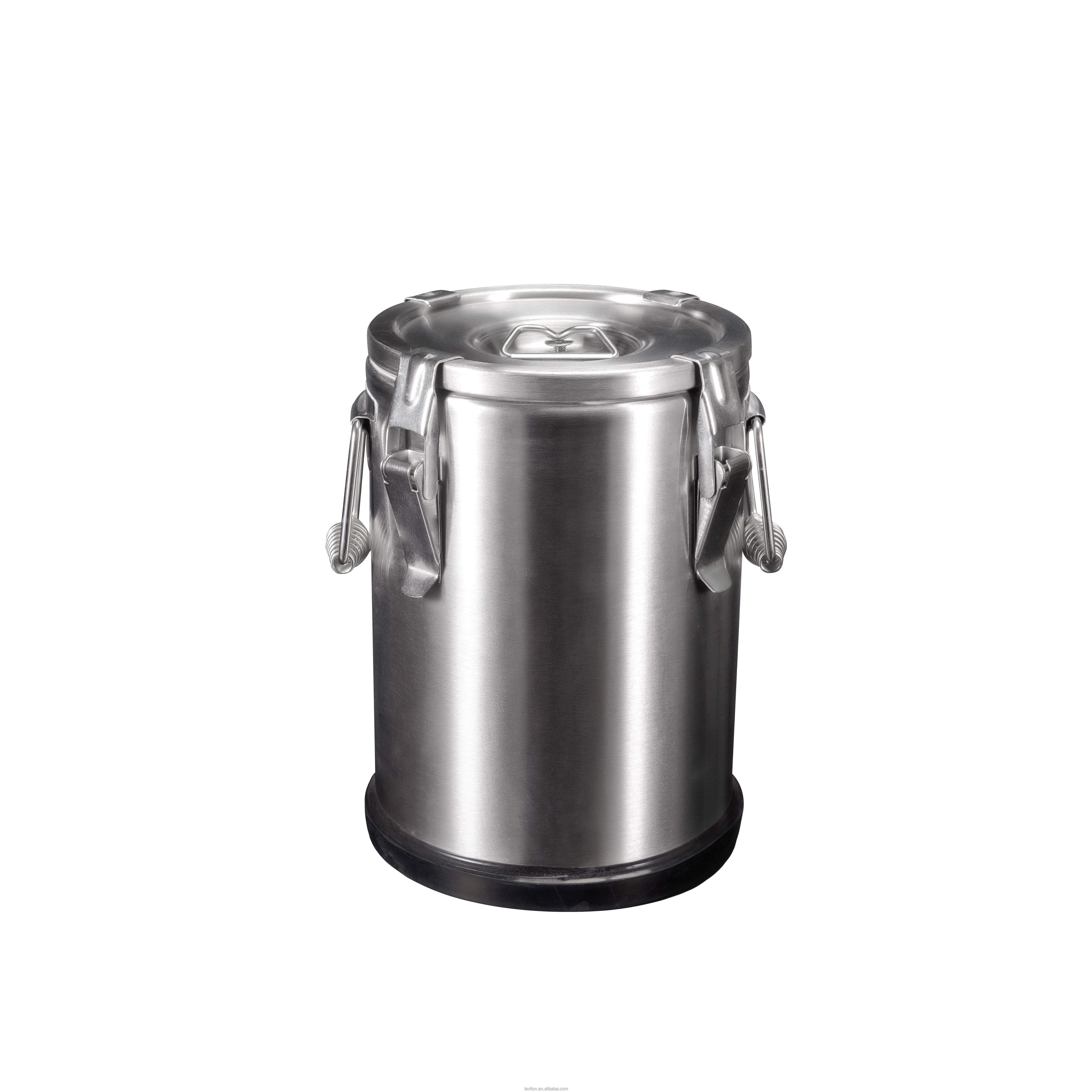 Lavifon Factory Directly Sales Food Insulated Barrel Liquid Bucket Food Warmer Commercial Stainless Steel Camping Portable