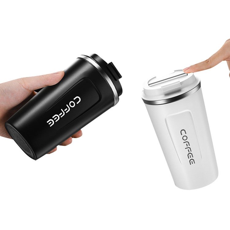 Custom travel mug 380ml 510ml double wall vacuum stainless steel insulated coffee tumblers coffee mug with logo