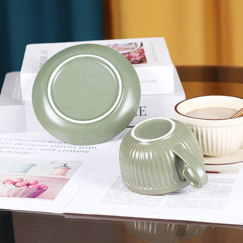 11oz 250ml Retro Coffee Cup Creative Ceramic Cup Mug coffee mug gift box set