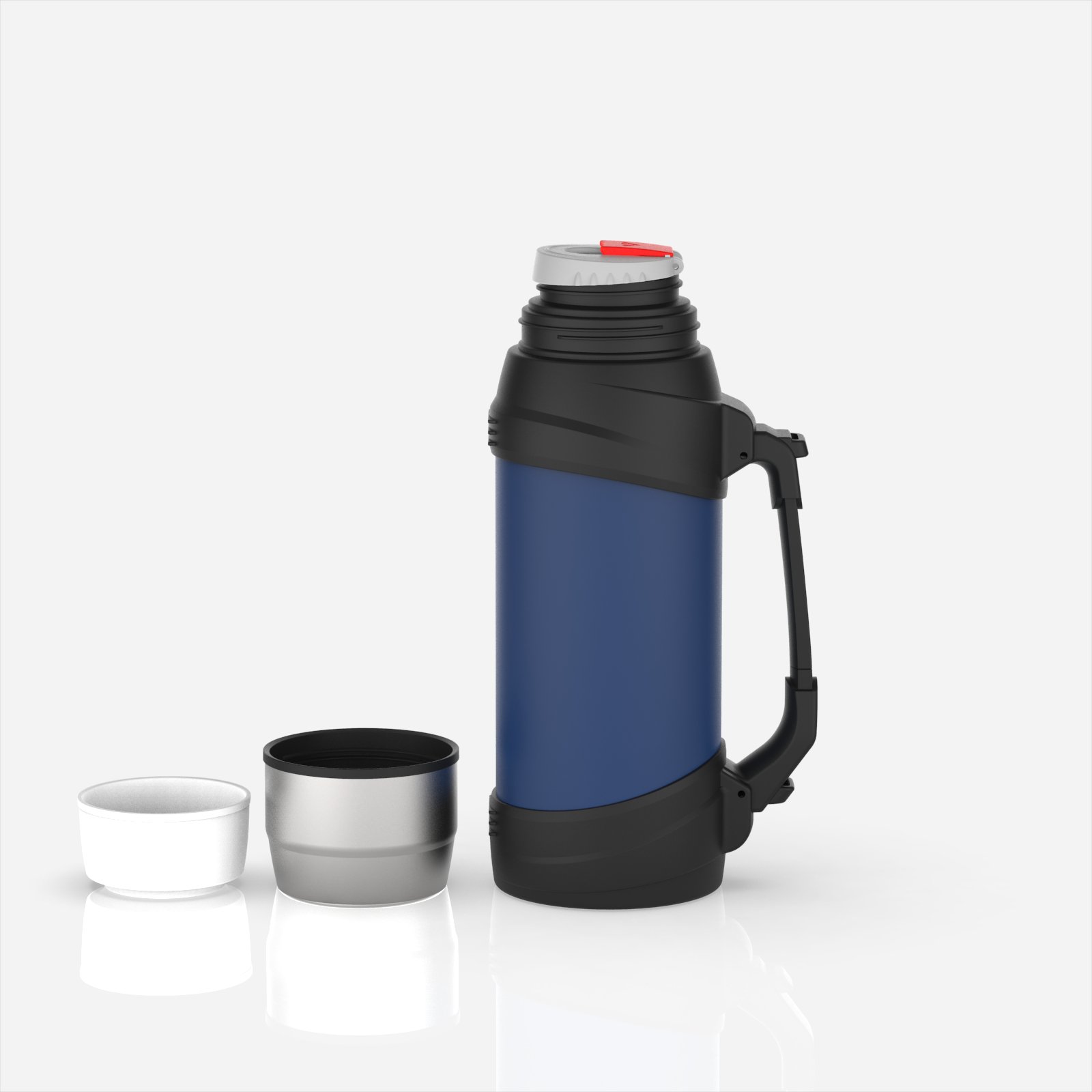 New Style 2.0L Double Wall Insulated Travel Pot Stainless Steel BPA Free Vacuum Flask Portable