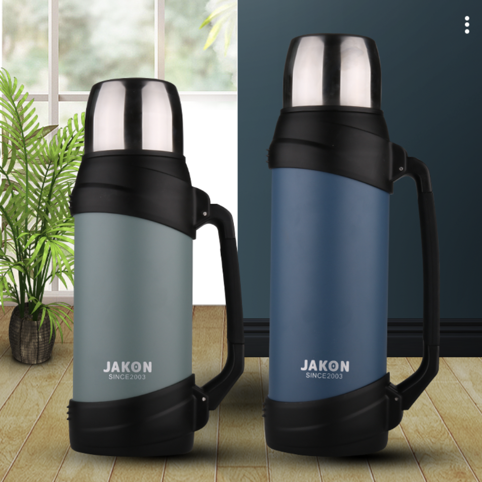 New Style 2.0L Double Wall Insulated Travel Pot Stainless Steel BPA Free Vacuum Flask Portable