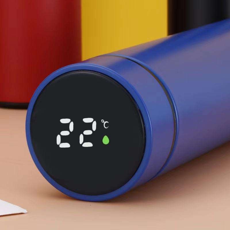 Wholesale Smart LED Water Bottle Digital Temperature Bottle 500ml Vacuum Flasks temperature bottle with LED Temperature Display