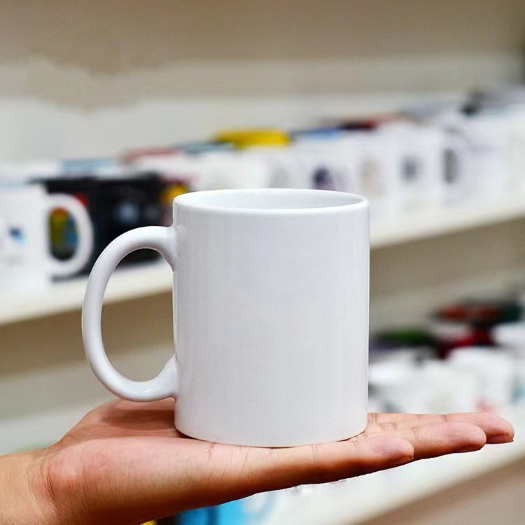 11 oz Customizable Sublimated Ceramic Mug Modern Classic Minimalist Design Mug