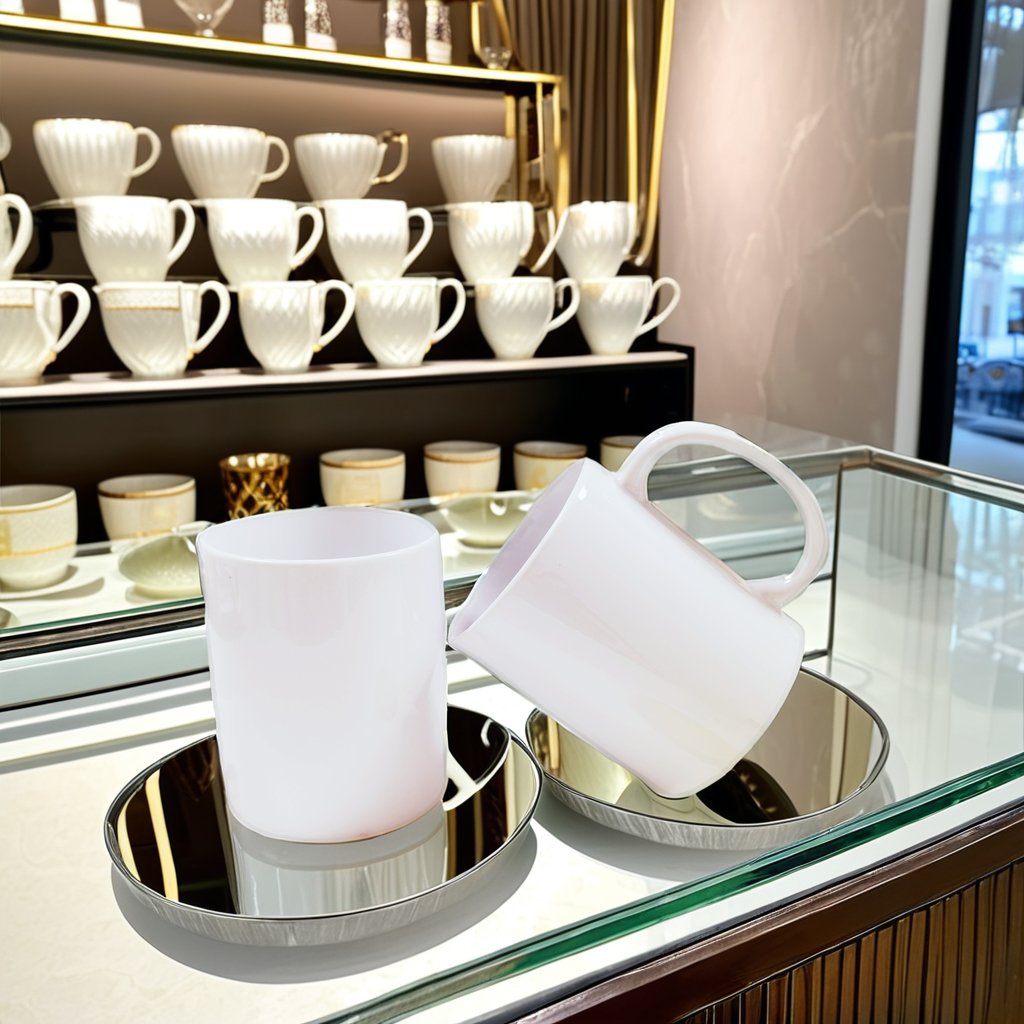 11 oz Customizable Sublimated Ceramic Mug Modern Classic Minimalist Design Mug
