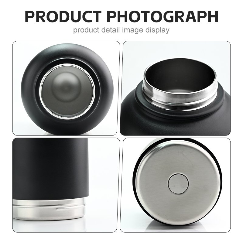 Custom logo camping travel outdoor sport gym stainless steel tumbler 3 in1 water bottle double wall vacuum flask