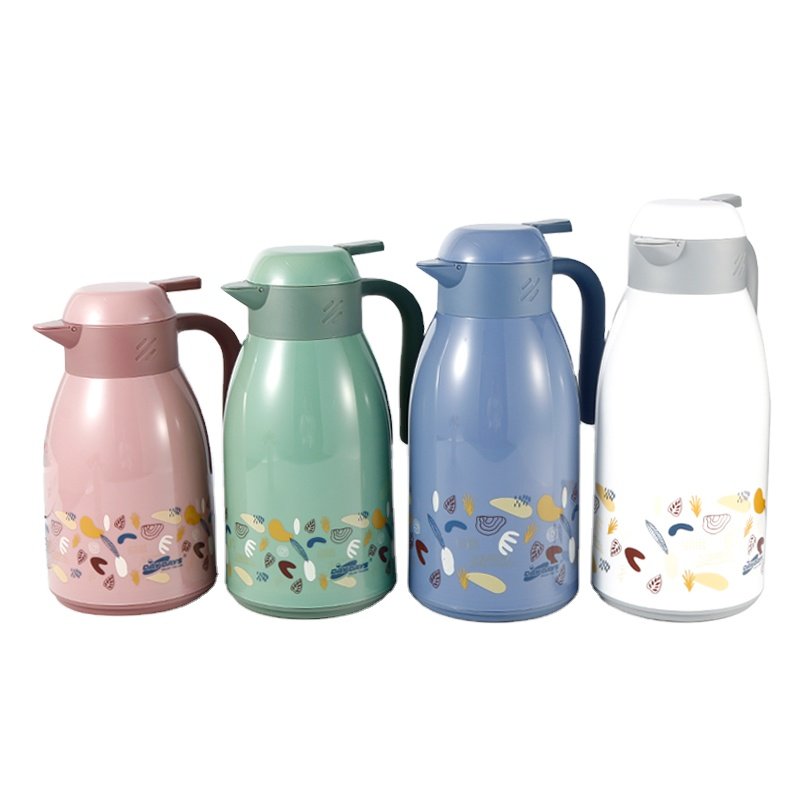 SUNLIFE vacuum flask Food Grade PP body Glass Inner Thermos Vacuum Flask thermal jug