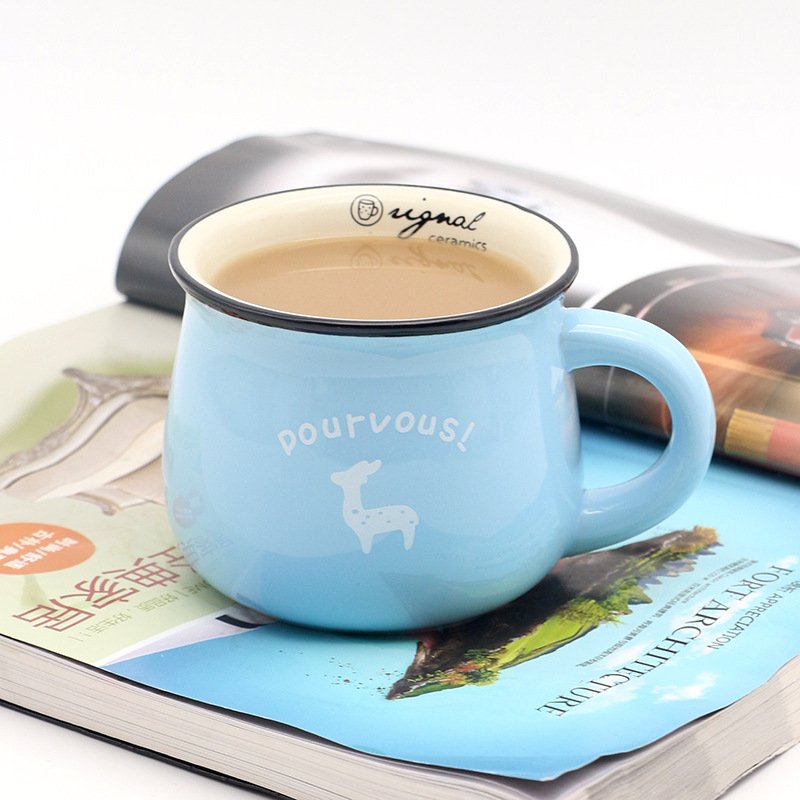 reusable coffee cups, customized 150ml ceramic coffee mug with great printing