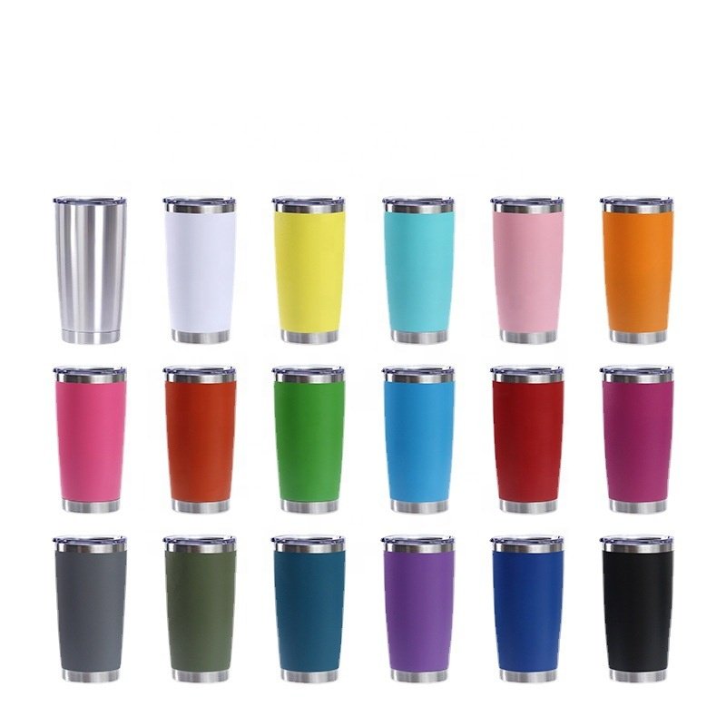 Amazon Best Seller Car Cup Travel Bottle 20oz Double Wall Stainless Steel Thermos Coffee Mugs With Lid