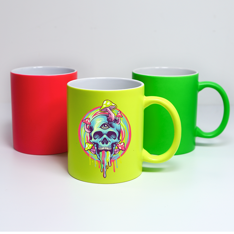 Wholesale 11oz Sublimation Colorful Transfer Blank Ceramic Coffee Mugs Handle Mug 11oz Sublimation Ceramic Mug