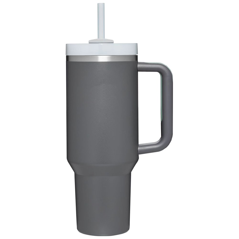 40OZ Adventure Tumbler Stainless Steel Thermos Vacuum Cups With Handle And Straw Travel Water Bottle BPA Free Large Mug