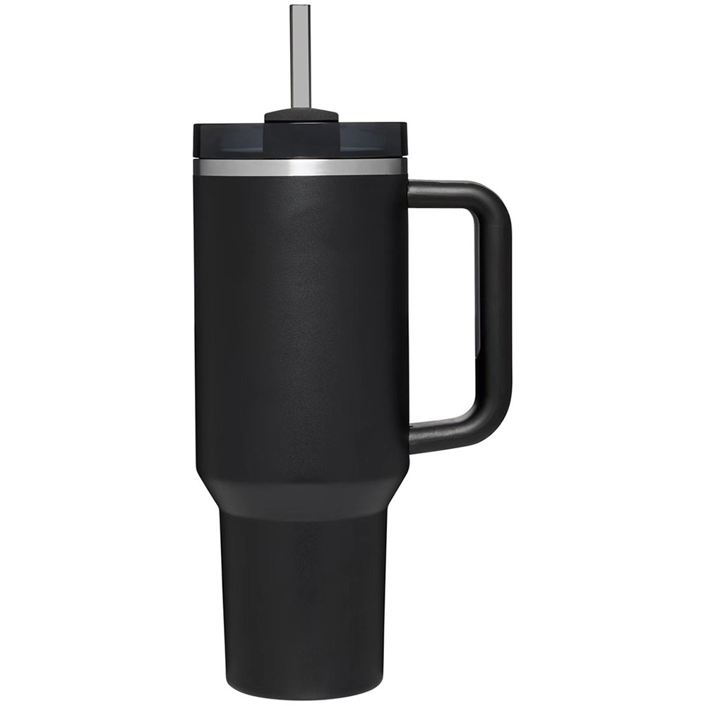 40OZ Adventure Tumbler Stainless Steel Thermos Vacuum Cups With Handle And Straw Travel Water Bottle BPA Free Large Mug