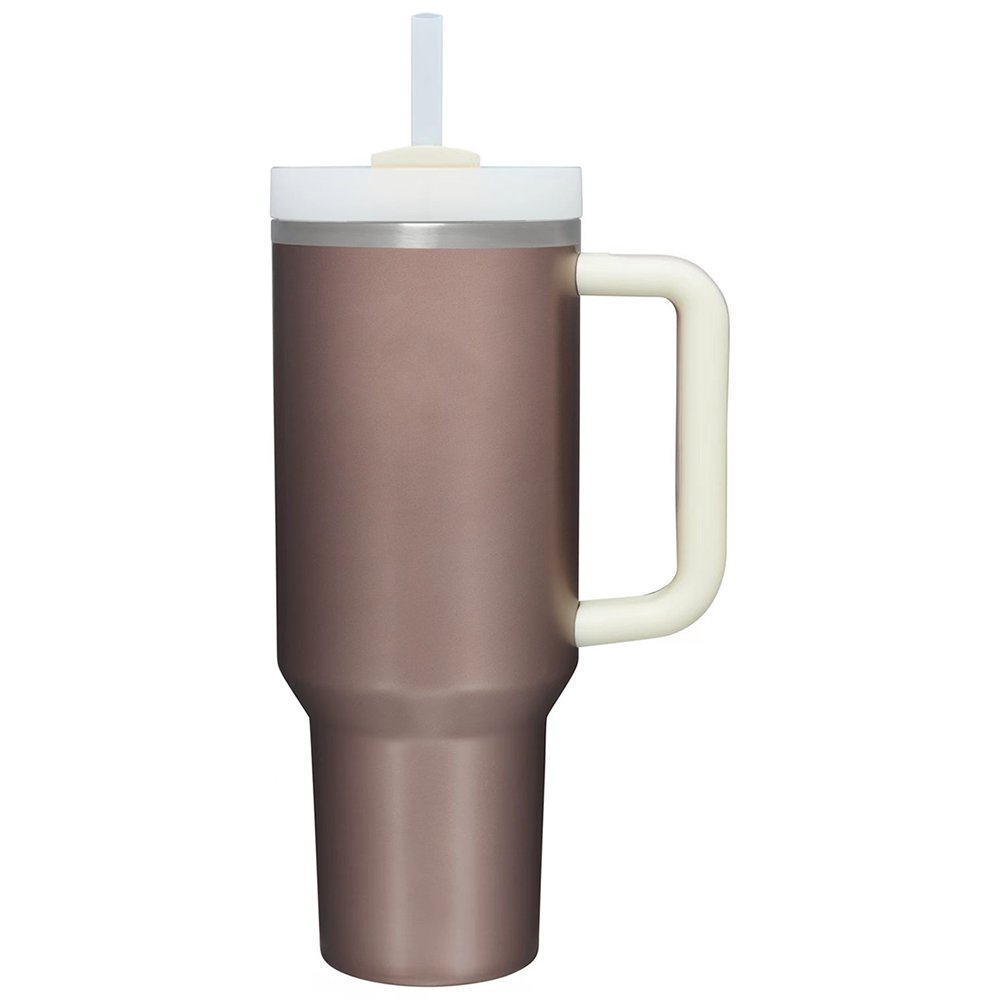 40OZ Adventure Tumbler Stainless Steel Thermos Vacuum Cups With Handle And Straw Travel Water Bottle BPA Free Large Mug