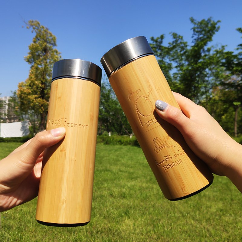 Coffee Cups Shell Eco Friendly Coffee Mugs Bamboo Water Bottle with Bamboo Custom Biodegradable Eco Friendly Thermo Travel 50pcs