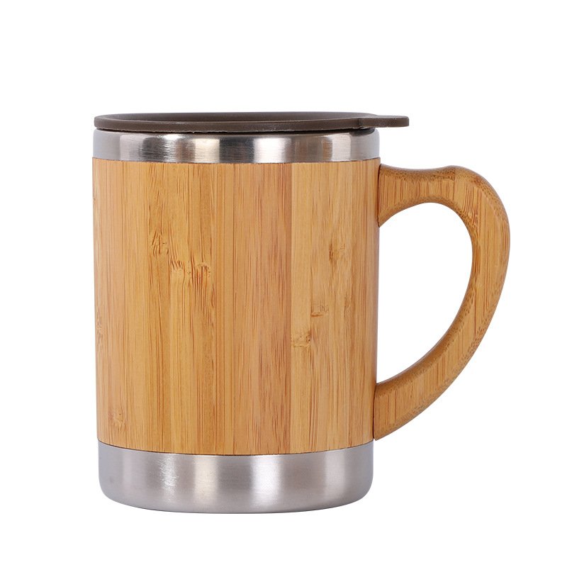 Coffee Cups Shell Eco Friendly Coffee Mugs Bamboo Water Bottle with Bamboo Custom Biodegradable Eco Friendly Thermo Travel 50pcs