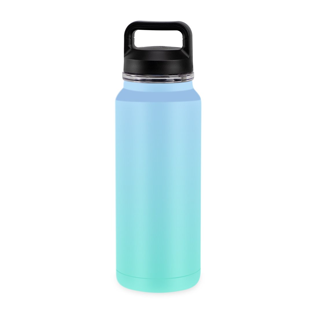 Stainless Steel Double Walled Sports Water Bottle 32oz with Paracord Handle, 3 Lids (Straw Lid), Vacuum Insulated Travel Mug