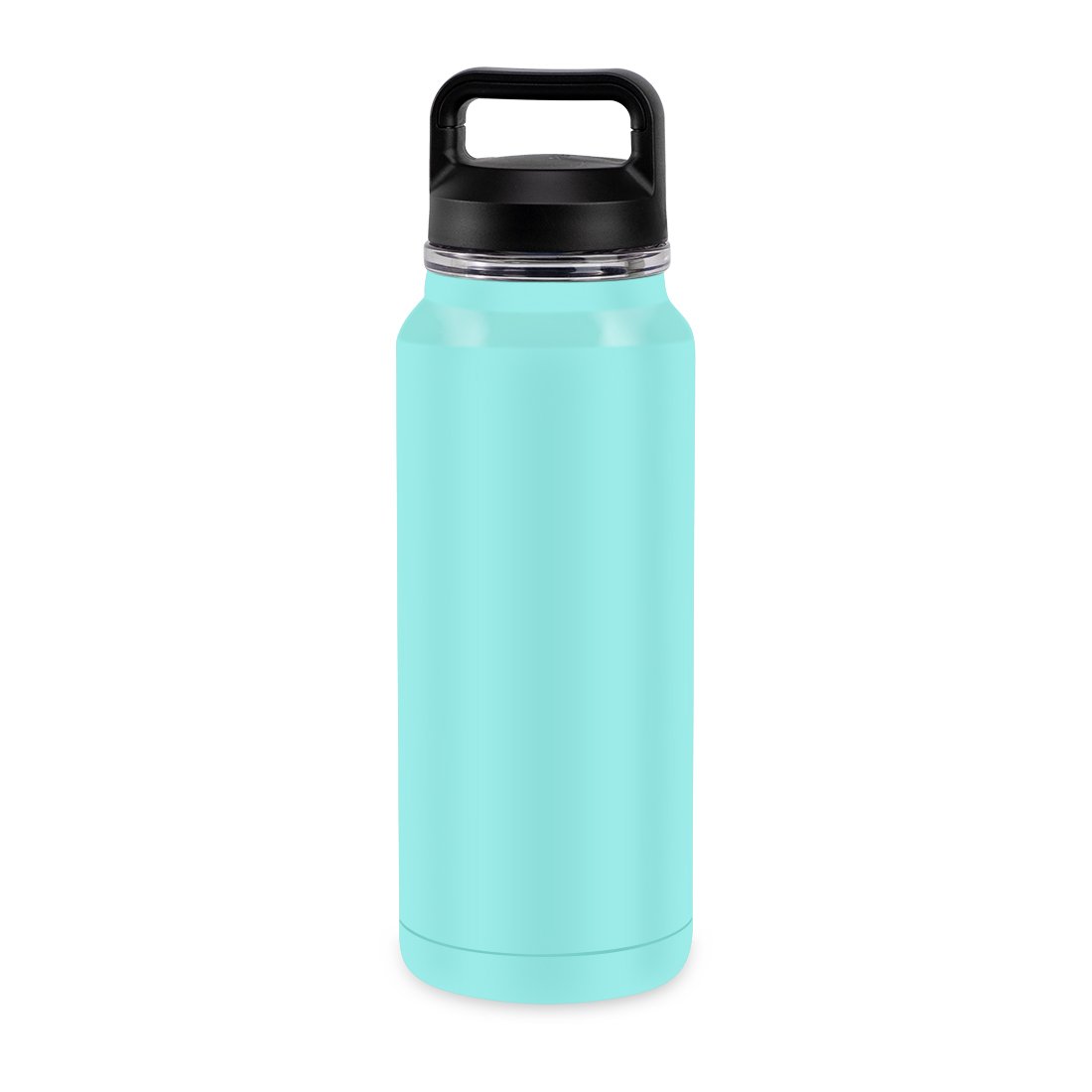 Stainless Steel Double Walled Sports Water Bottle 32oz with Paracord Handle, 3 Lids (Straw Lid), Vacuum Insulated Travel Mug