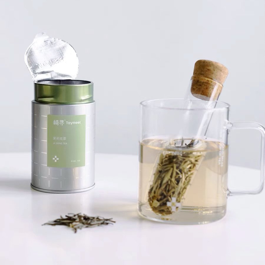 Home Use Reusable High Quality Tube Tea Pot Infuser Glass Tea Mug Diffuser