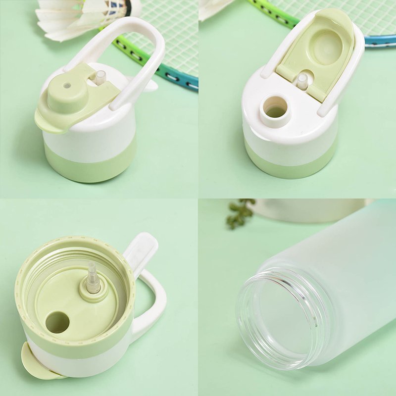 2023 New Design Mist Outdoor Spray Plastic Sports Drinking Water Bottle with Handle Water Bottle for Girls