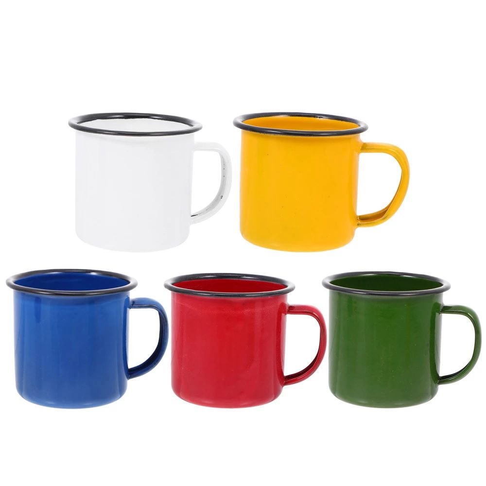 6/8/10cm Custom Logo Multifunctional Travel Enamel Beer Cup Personalised Sublimation Bulk Speckled Camping Enamel Coffee Mugs