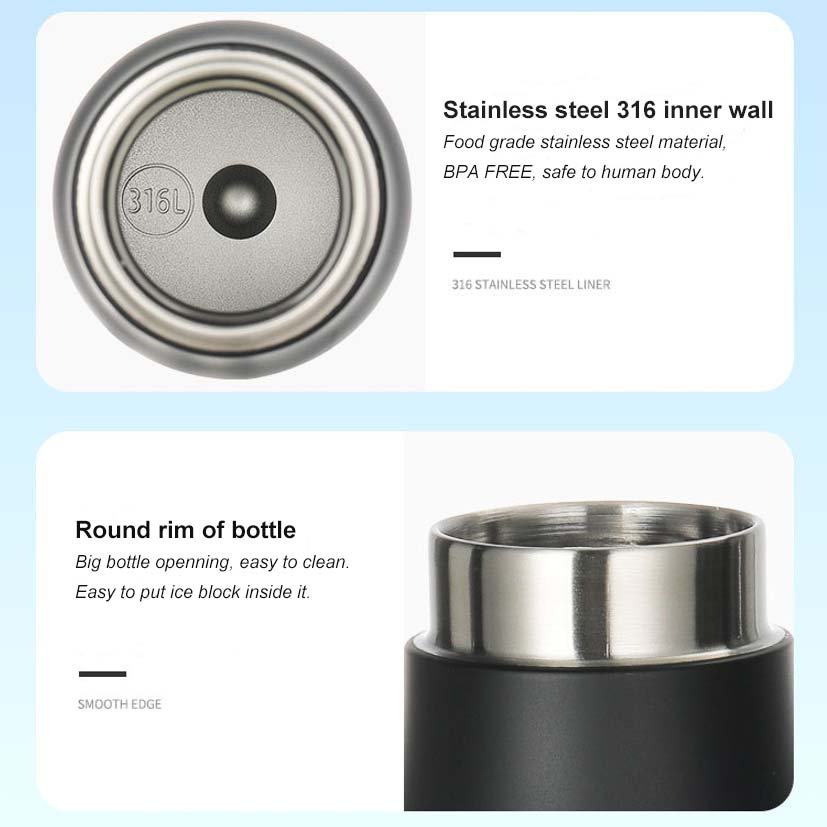 Smartest Water Bottle LED smart sensor puck glows to remind you when it is time to drink and tracks your water intake