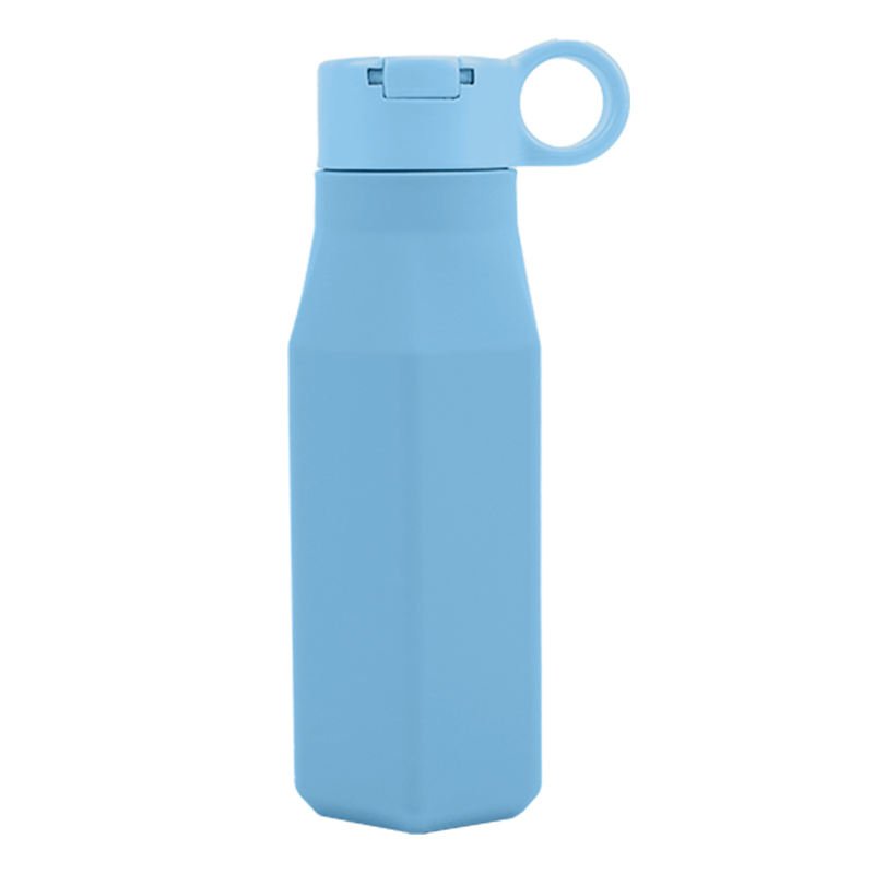 350ML Silicone Foldable Water Bottle Bottle Water Bottle With Straw