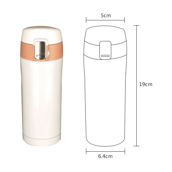 YEKEA Wholesale Fashion Stainless Steel Double Wall Coffee Vacuum Thermo Bottle Vacuum Flask With A Safety Lock