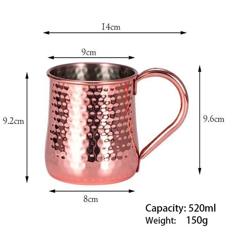 Handcrafted Durable Moscow Mule Cocktail Cup Beer Cup Coffee Cup Mug Party Home Tools