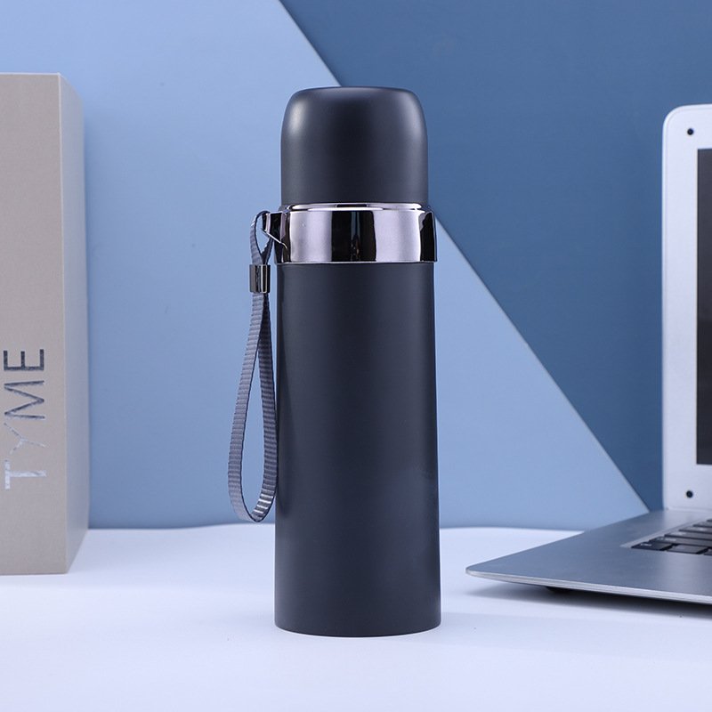 Wholesale Insulated Water Cup New Stainless Steel Sling Bullet Insulated Mug Outdoor Straight Mug Men's Insulated Mug