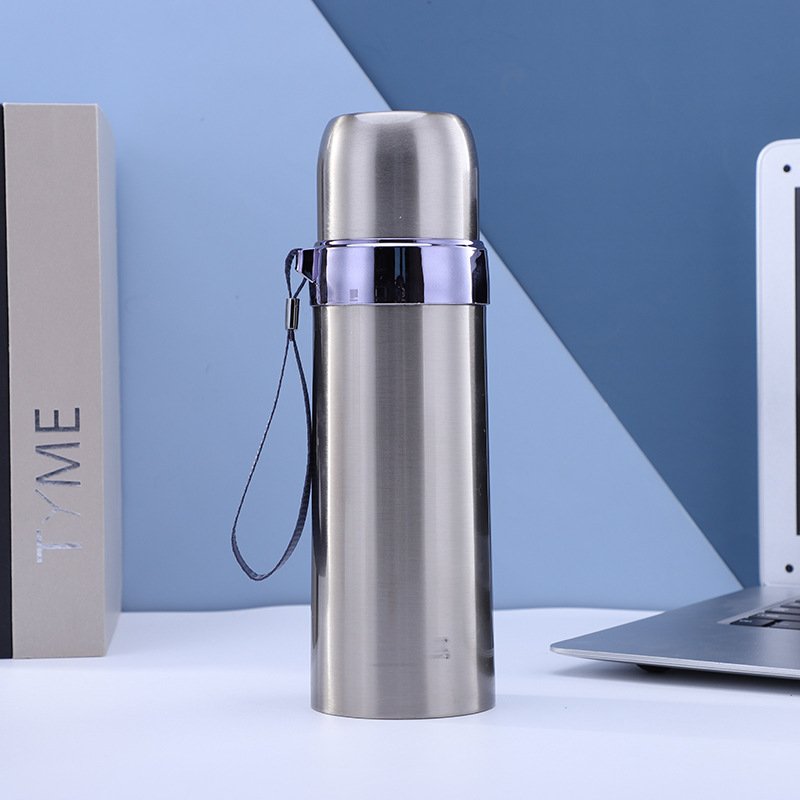 Wholesale Insulated Water Cup New Stainless Steel Sling Bullet Insulated Mug Outdoor Straight Mug Men's Insulated Mug