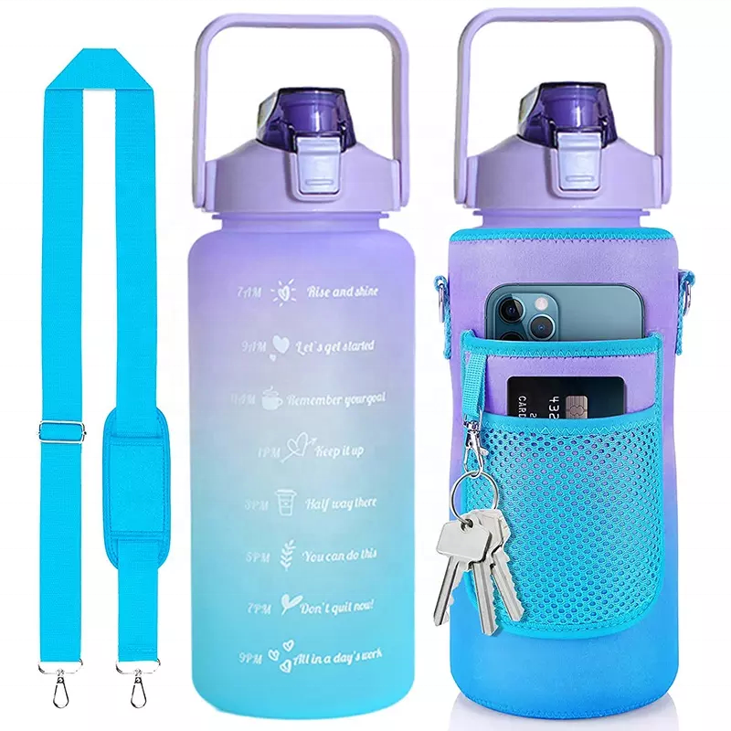 JZYZ Bulk Empty 2022 S Eco Friendly Babys With Strap Bling Stainless Steel Pure Copper Motivational 2l Water Bottle