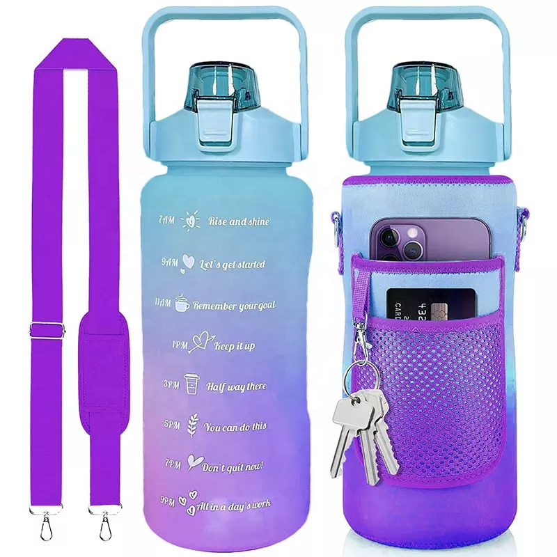 JZYZ Bulk Empty 2022 S Eco Friendly Babys With Strap Bling Stainless Steel Pure Copper Motivational 2l Water Bottle