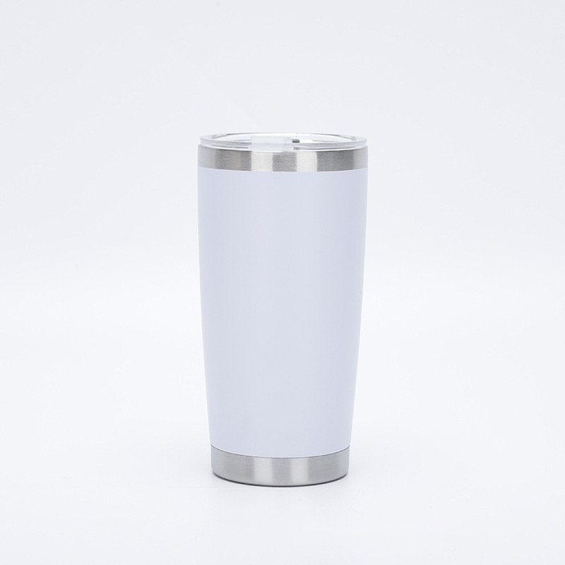 Wholesale 20oz Powder Coated 304 Stainless Steel Metal Tumbler Bulk Double Wall Vacuum Insulated Travel Mug Coffee Cup with Lid