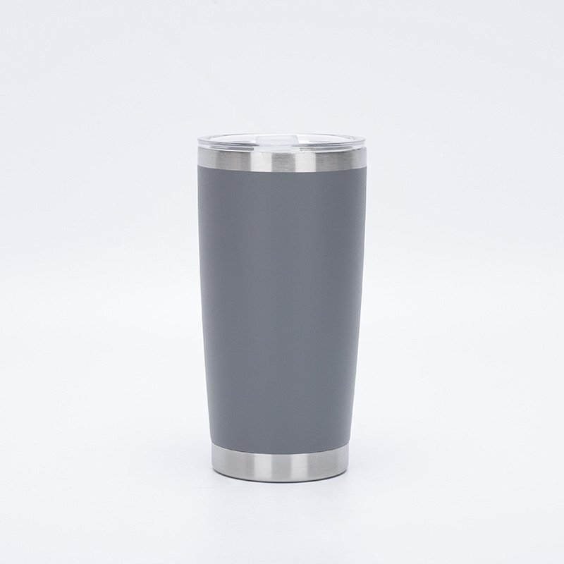 Wholesale 20oz Powder Coated 304 Stainless Steel Metal Tumbler Bulk Double Wall Vacuum Insulated Travel Mug Coffee Cup with Lid