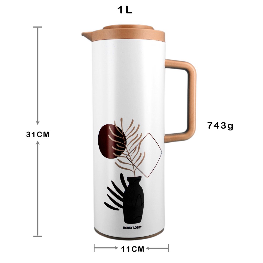 Hobby Lobby 1441 Modern Small Metal Syphon Espresso Vacuum Flask Silicone Portable Thermos Coffee Pour Pot Jug
