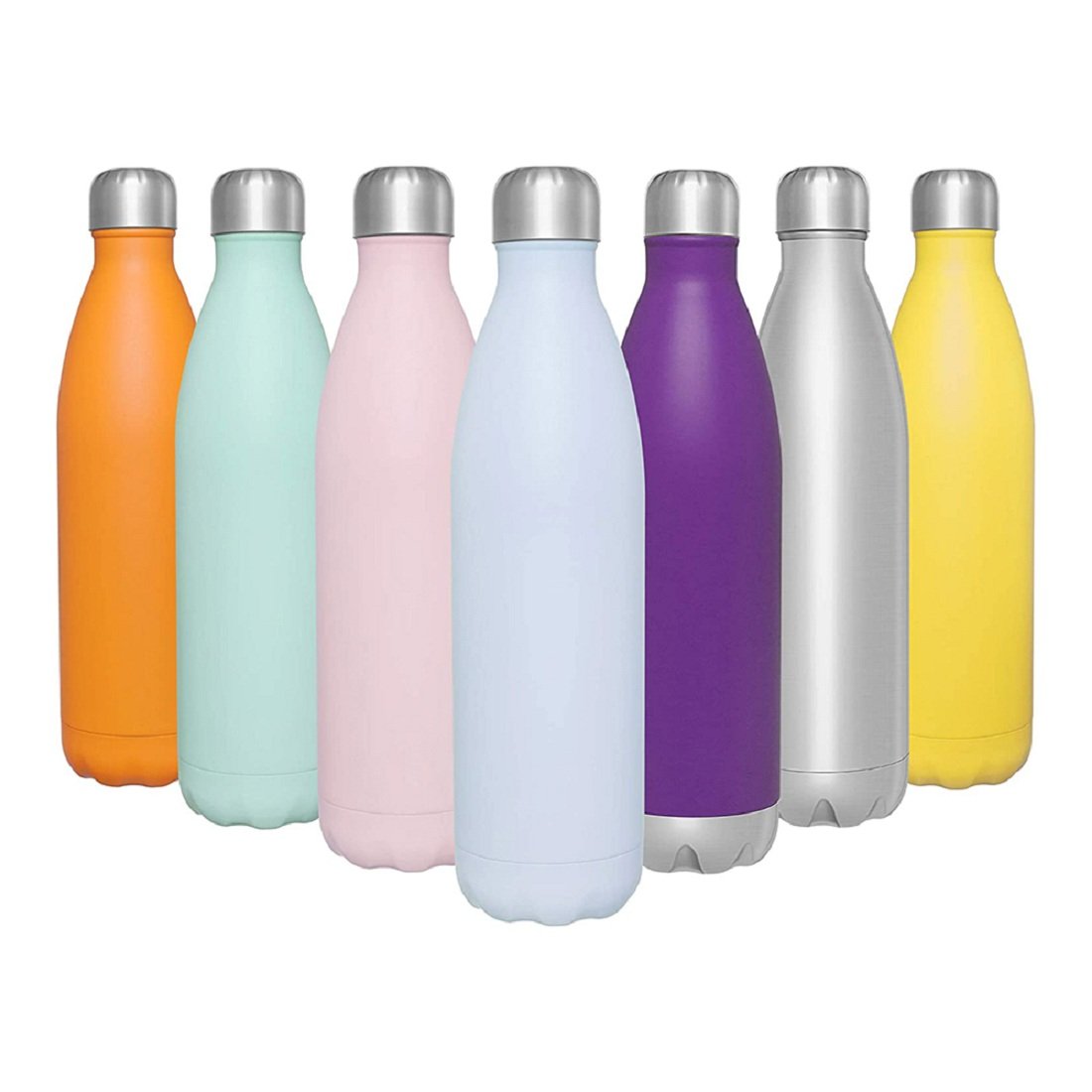 Portable Sports Straw Vacuum Flask Insulated Stainless Steel Water Bottle With Custom label
