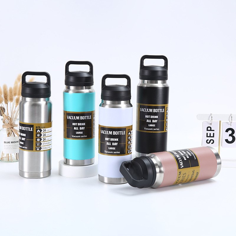 Factory Direct Sale Stainless Steel Vacuum Flask Gym Thermos Tumbler Water Bottle with Handle