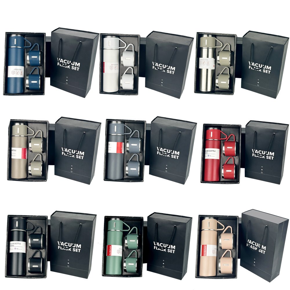 Corporate Business Stainless Steel Vacuum Flask Thermal Mug Gift Set