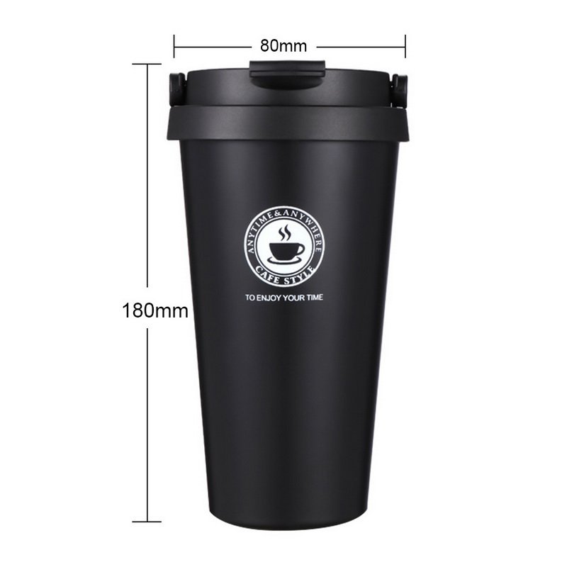 500ml Double Wall Stainless Steel Vacuum Flasks Car Thermocup Coffee Tea cup Travel Mug business Thermol Bottle Thermos Tumbler