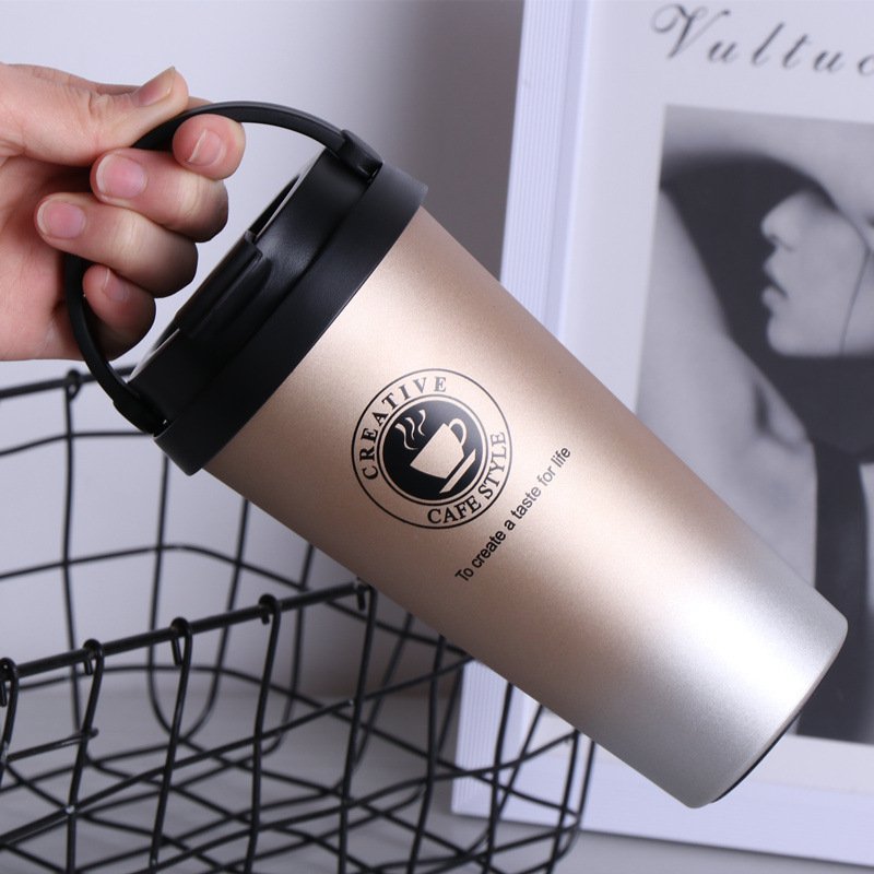 500ml Double Wall Stainless Steel Vacuum Flasks Car Thermocup Coffee Tea cup Travel Mug business Thermol Bottle Thermos Tumbler