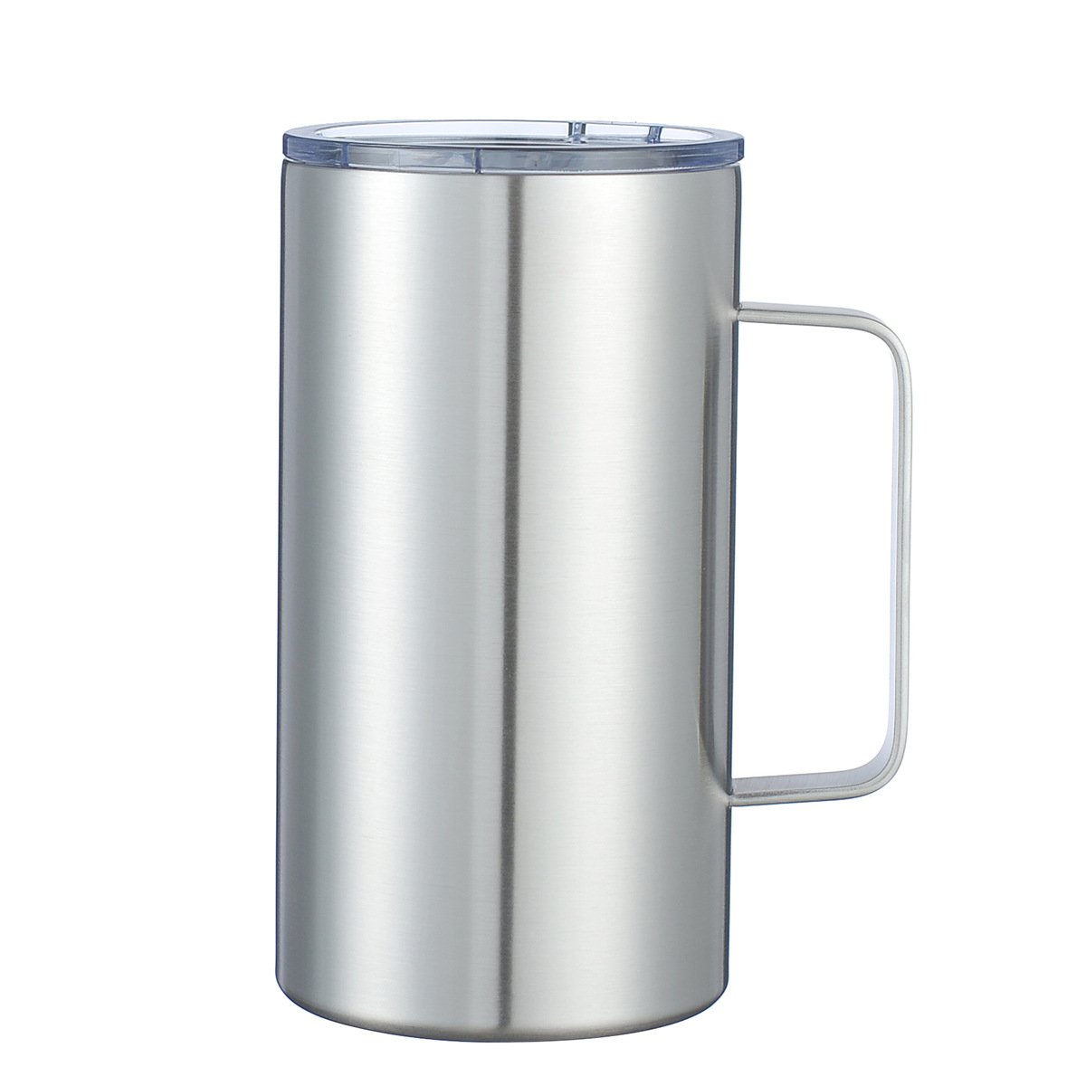 Hot selling 24oz handle mug 304 stainless steel vacuum stainless steel vacuum cup coffee mug with lid