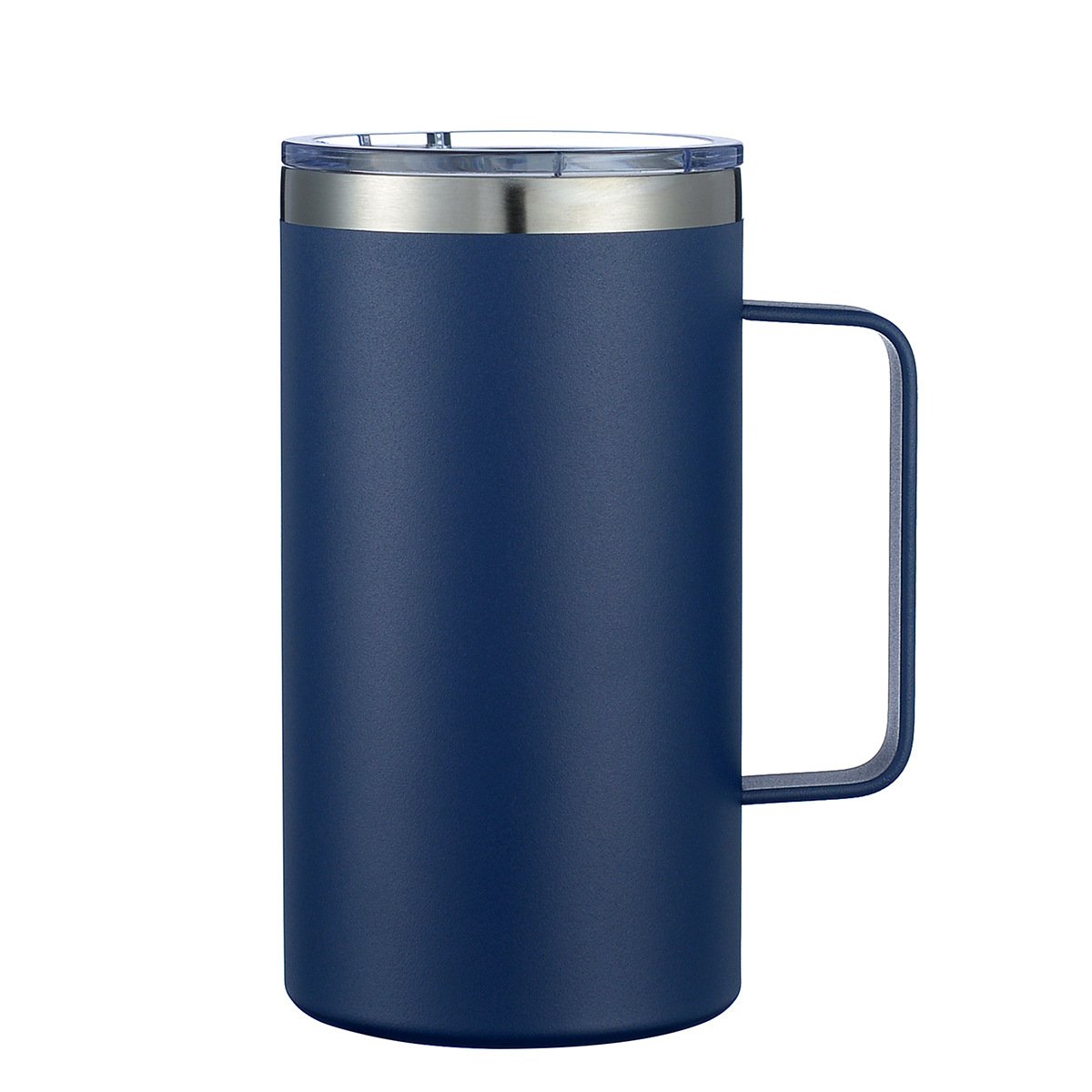Hot selling 24oz handle mug 304 stainless steel vacuum stainless steel vacuum cup coffee mug with lid