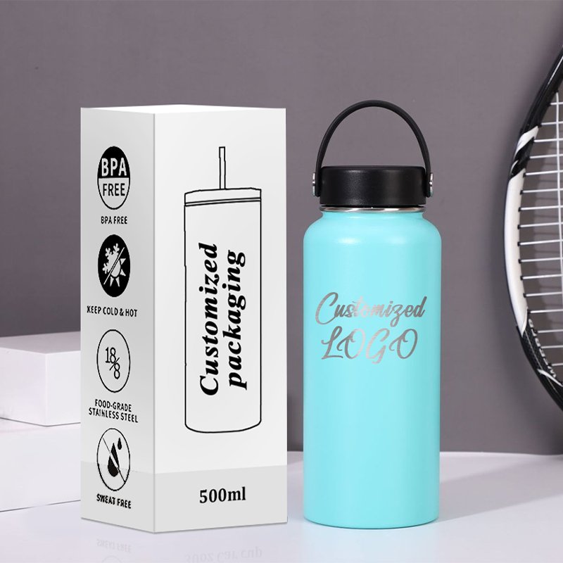 Custom Logo 32oz 40oz Stainless Steel Water Bottles Leak Proof Vacuum Insulated Water Bottle Thermos Flask Sport Water Bottle