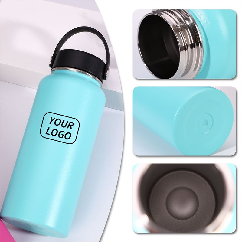 Custom Logo 32oz 40oz Stainless Steel Water Bottles Leak Proof Vacuum Insulated Water Bottle Thermos Flask Sport Water Bottle