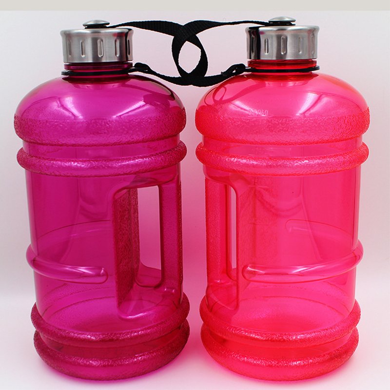 Large Capacity Sports Water Bottle 2.2 L Custom Logo Gym Bucket Plastic Gallon Pots Transparent PE CLASSIC Customized Party Camp