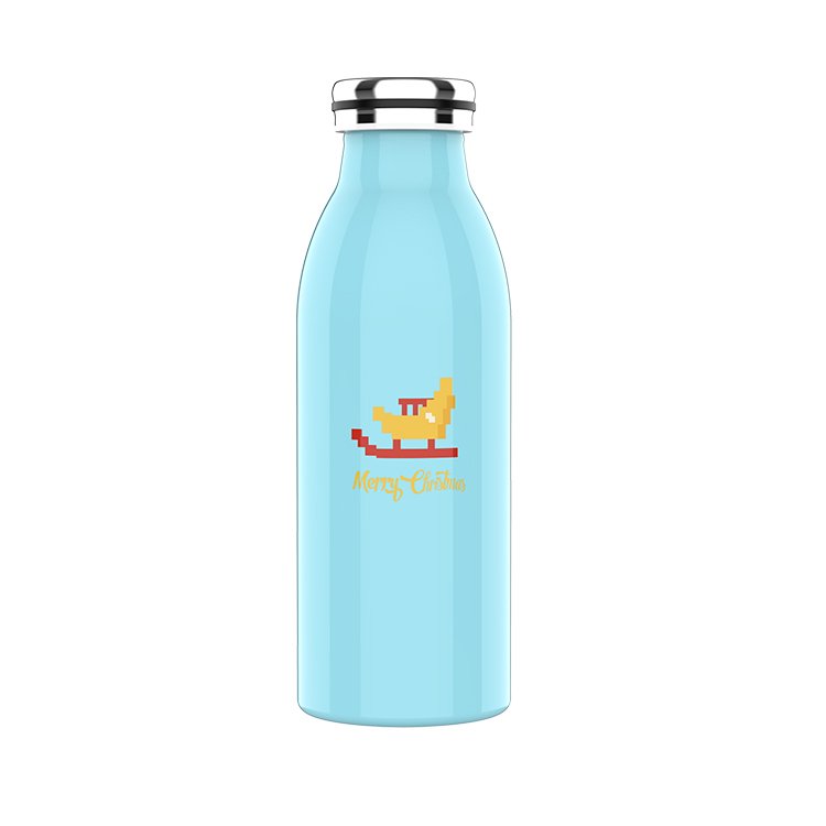 Slim Thin Stainless Steel Vacuum Insulated Thermos Water Bottle Leak Proof Eco-Friendly Travel Thermos Cup Sports Drink Bottle