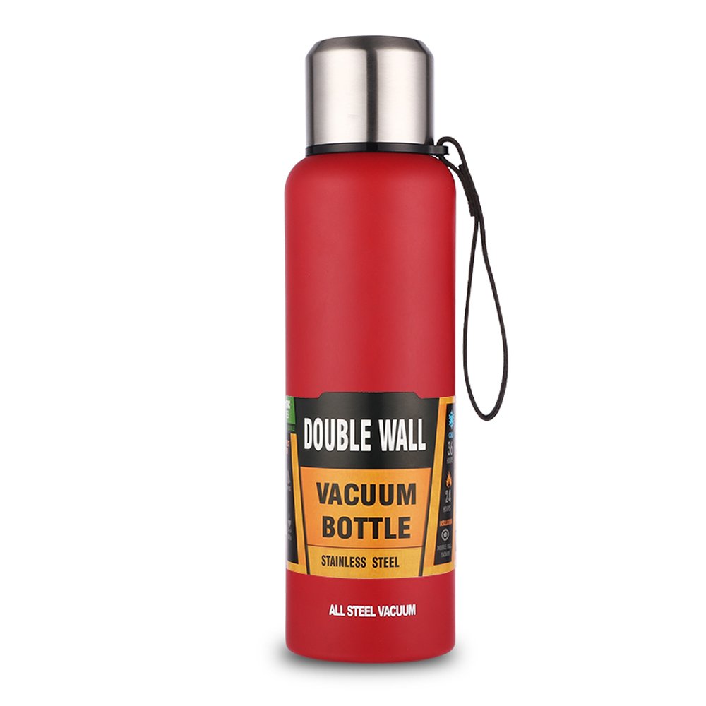 500ml 750ml 1000ml Best Sale Stainless Steel Thermos Flask Keep Hot 24 Hours With Rope Vacuum Flask With Logo