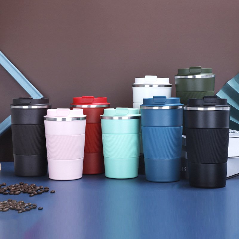 High-end Quality Fashionable 10OZ Coffee Mug Stainless Steel Double Layer Cold Water Cup Portable Handle Coffee Cup